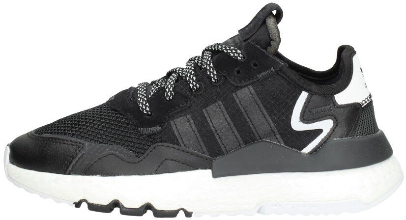 Adidas nite jogger cheap black and white