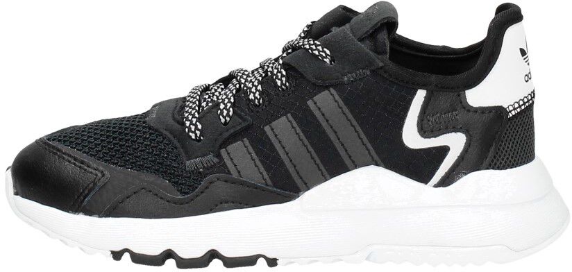 Adidas nite jogger cheap black and white